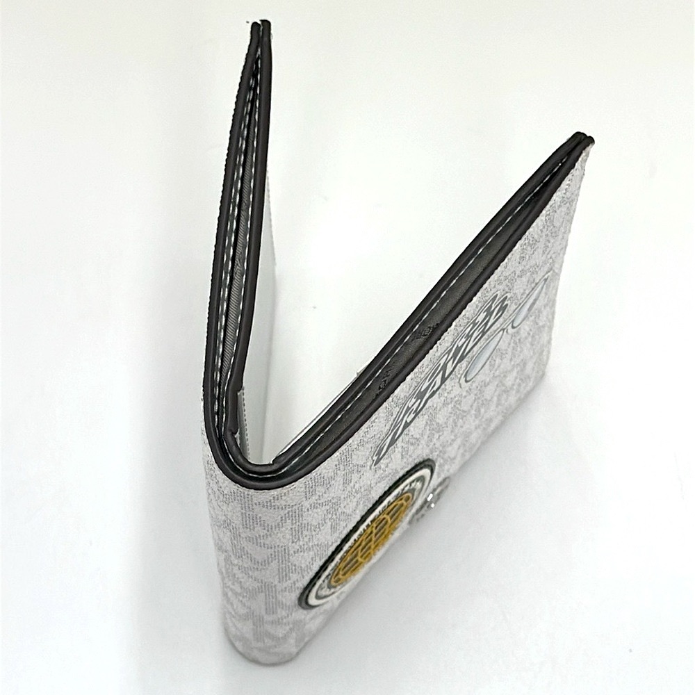 Michael Kors Gray Wallet with Signature Monogram - Picture 3 of 9